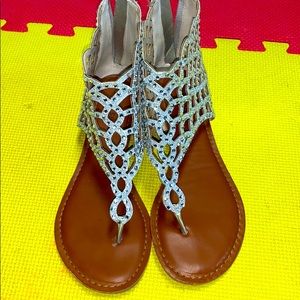 Zigi Soho Women Silver Sandals size 7